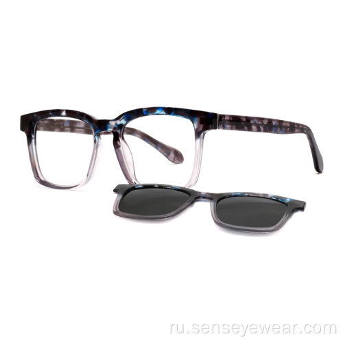 Квадратный магнитный UV400 TR90 Polarized на солнцезащитные очки